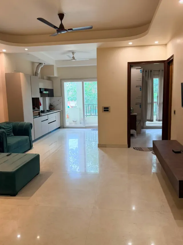 Sector 45 | Fully furnished park-facing 3BHK | ₹76,000/month | Lift, parking & inverter | Families — photo 2